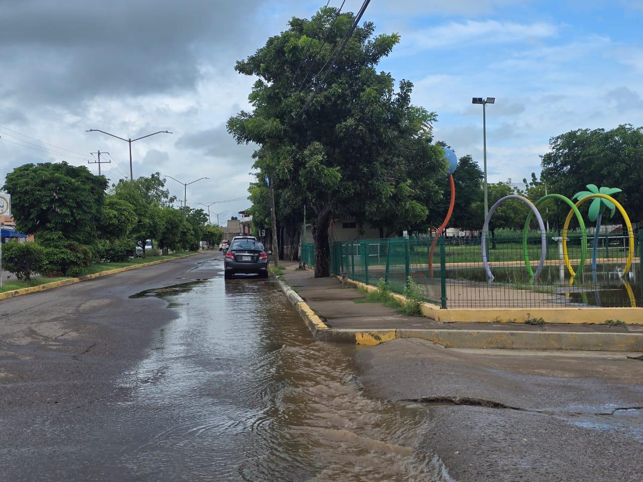 $!Se desbordan lagunas de El Rosario por tercera vez en la temporada; colonias reportan inundaciones y temor por contaminación