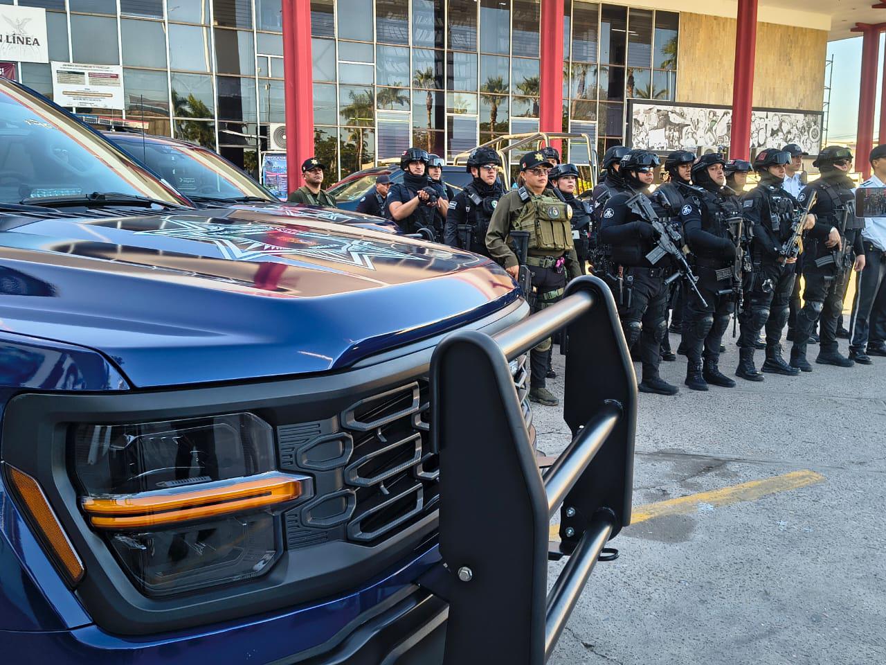 $!Refuerzan seguridad de Ahome con la adquisición de cinco patrullas nuevas