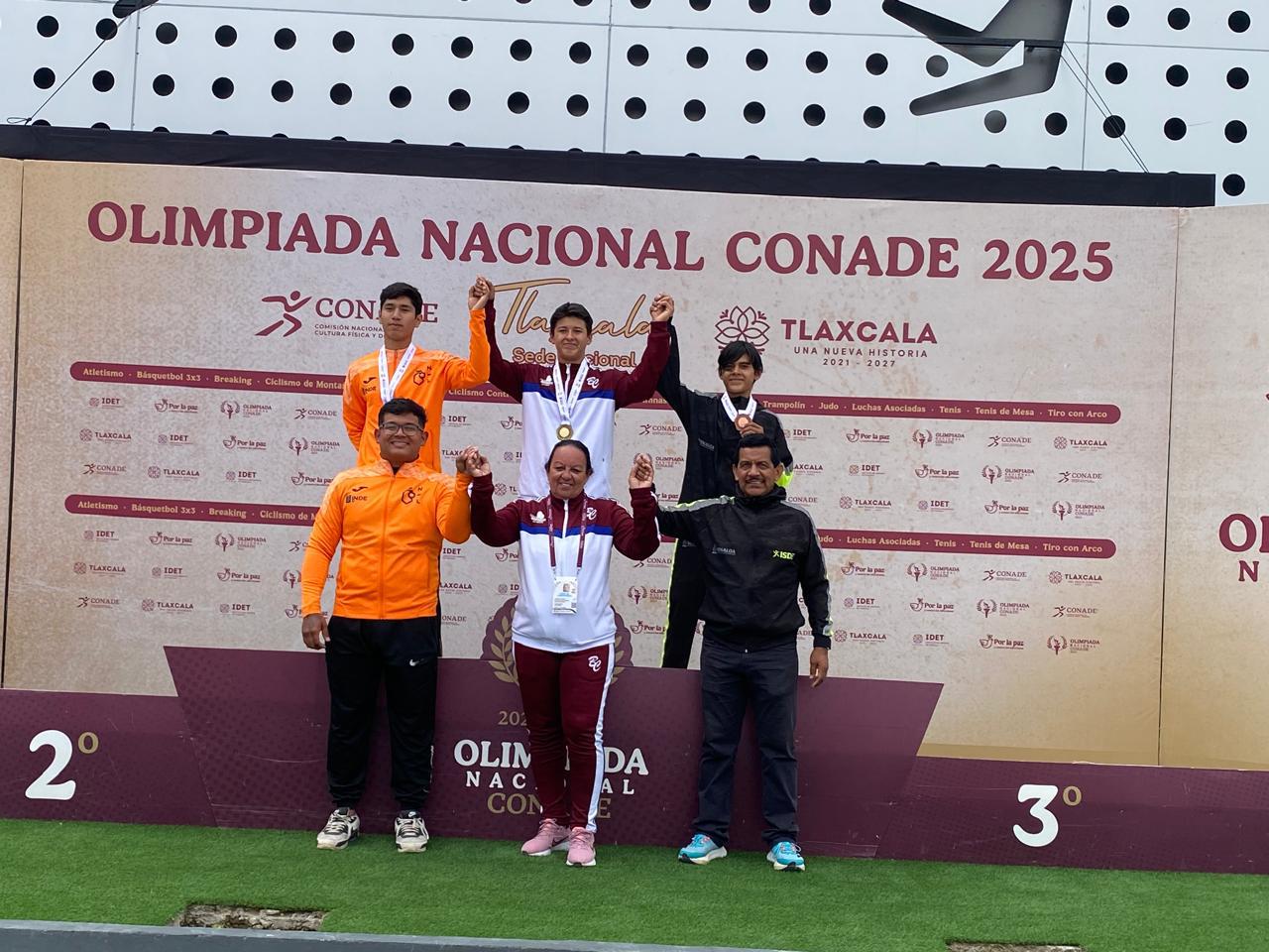 $!¡Lanzamiento de bronce! Mazatleco Gerardo Rodríguez destaca en la Olimpiada Nacional