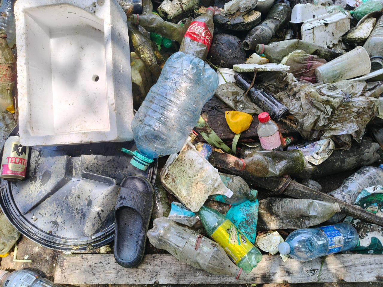 $!Tras lluvias en Rosario, Servicios Públicos realiza limpia en la Laguna del Iguanero