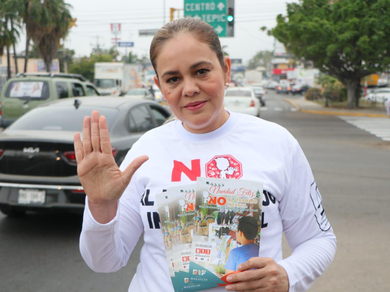 $!Refuerza DIF Mazatlán campaña ‘No al Trabajo Infantil’