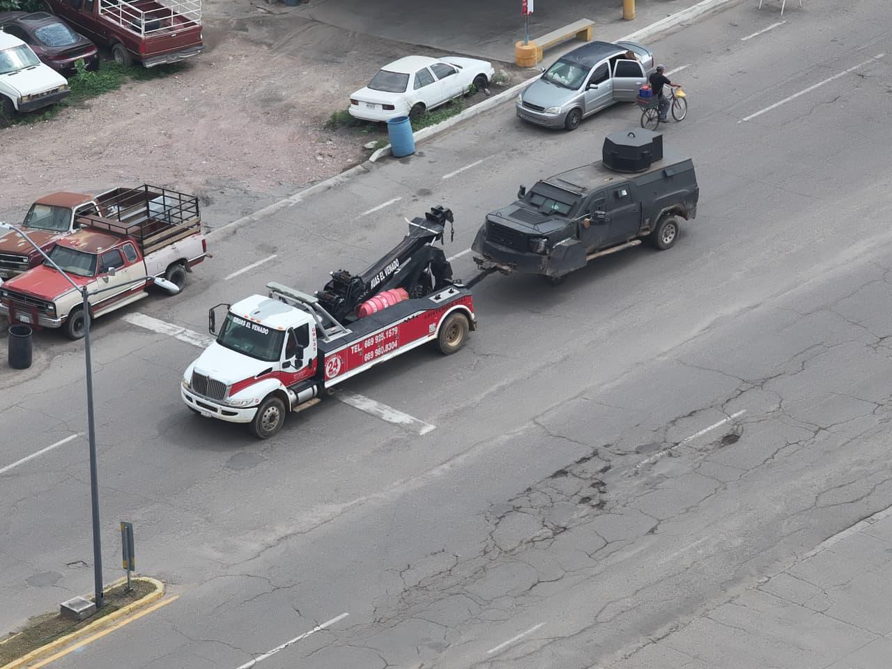 $!Decomisa GOES camioneta blindada tipo ‘monstruo’ dentro de una bodega en Concordia