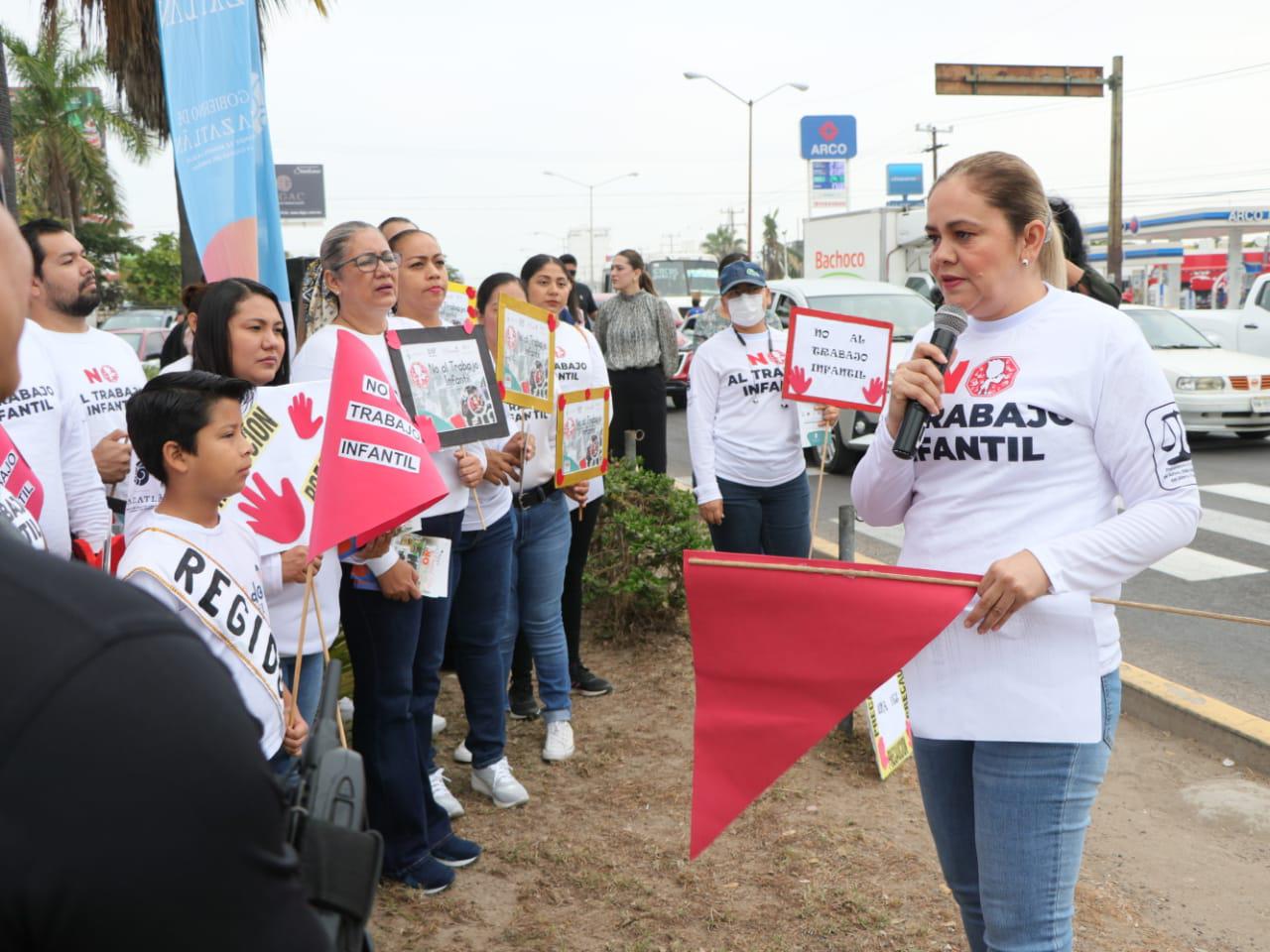 $!Refuerza DIF Mazatlán campaña ‘No al Trabajo Infantil’