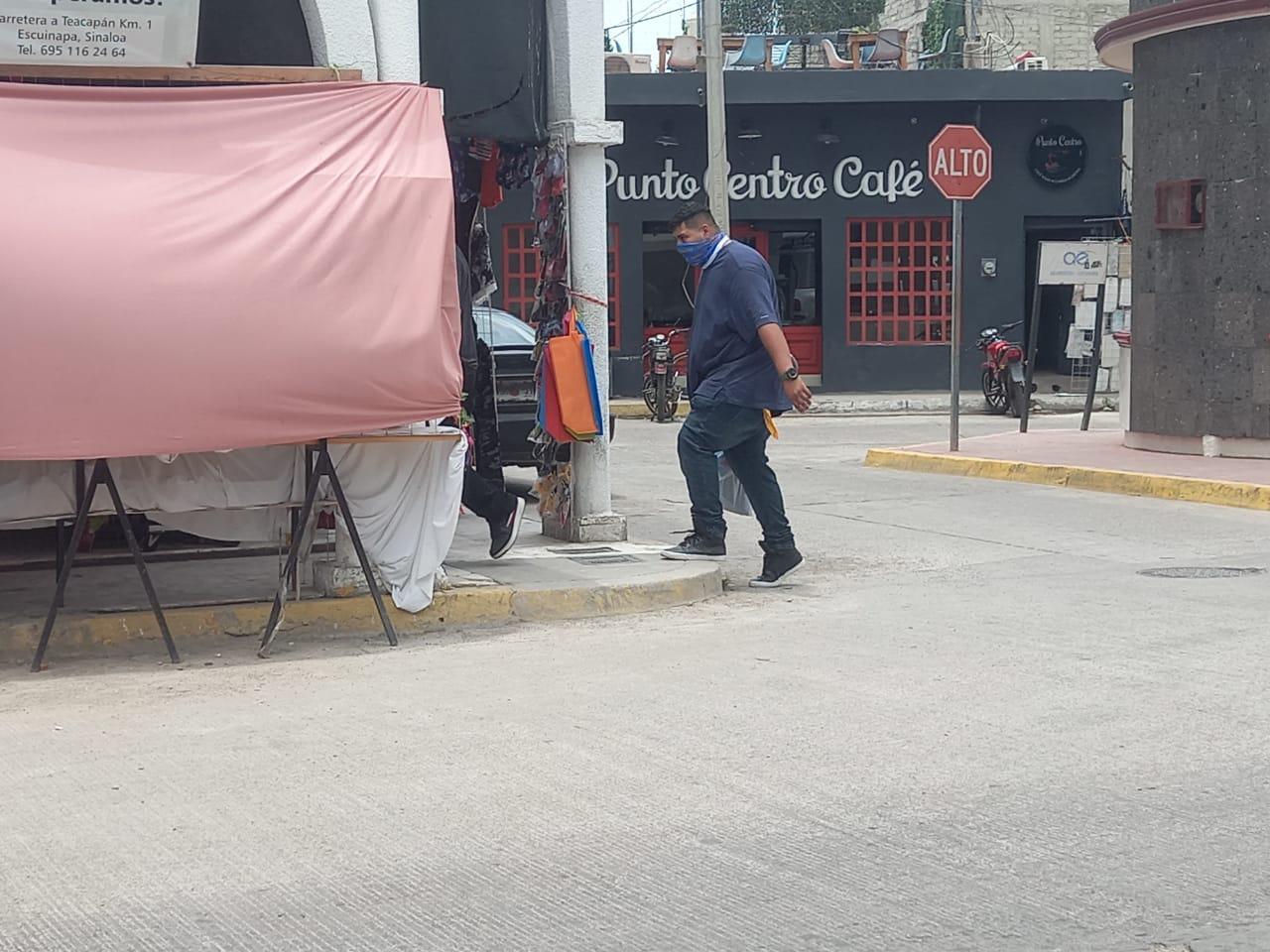 $!En Escuinapa sancionarán a los que no usen cubrebocas en la calle