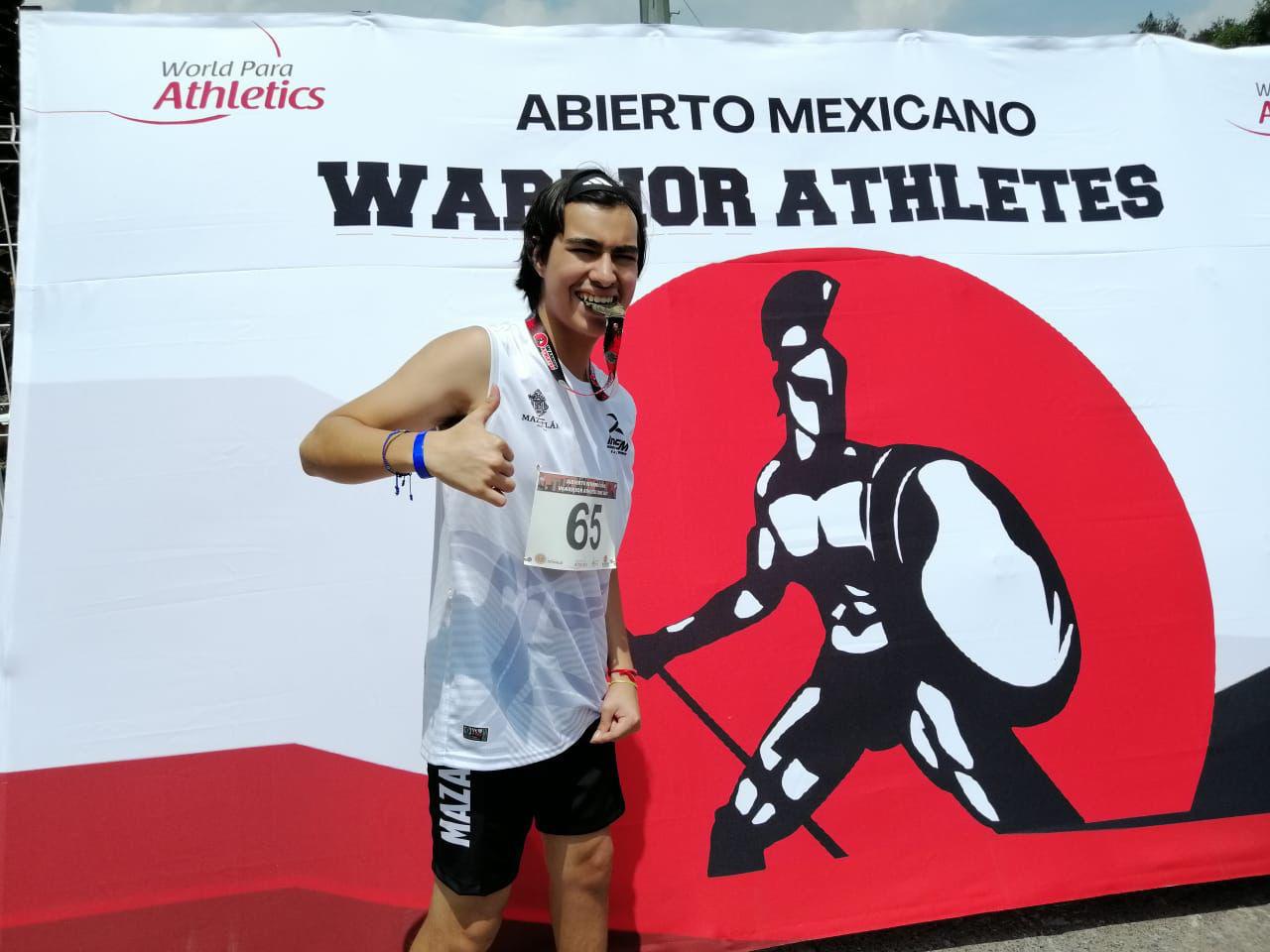 $!Mazatlecos inician cosecha de medallas en Abierto Warriors de Para Atletismo