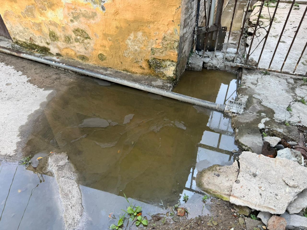 $!Vecinas del Centro denuncian fuga de aguas negras y omisión por las autoridades