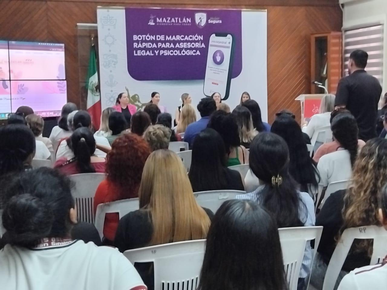 $!Relanzan APP Mujer Segura MZT y nueva imagen de la página del Instituto Municipal de las Mujeres, en Mazatlán