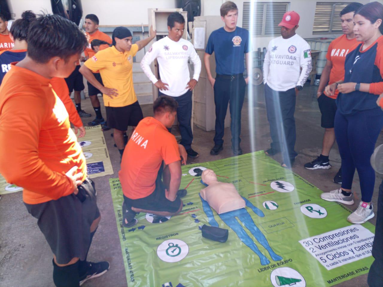 $!Realiza personal naval el tercer ‘Curso-Taller de Rescate Acuático 2025’ en Mazatlán