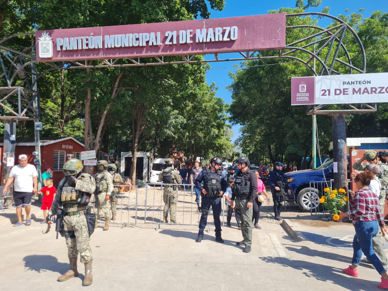 $!Reporta autoridad de Culiacán 2 detenciones y 48 atenciones médicas en panteones de Culiacán