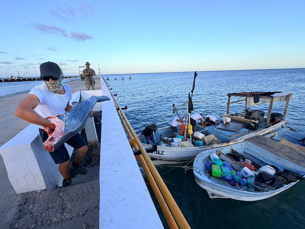 $!Retienen aproximadamente 502 kilogramos de producto pesquero en el Área Natural Protegida Islas Marías