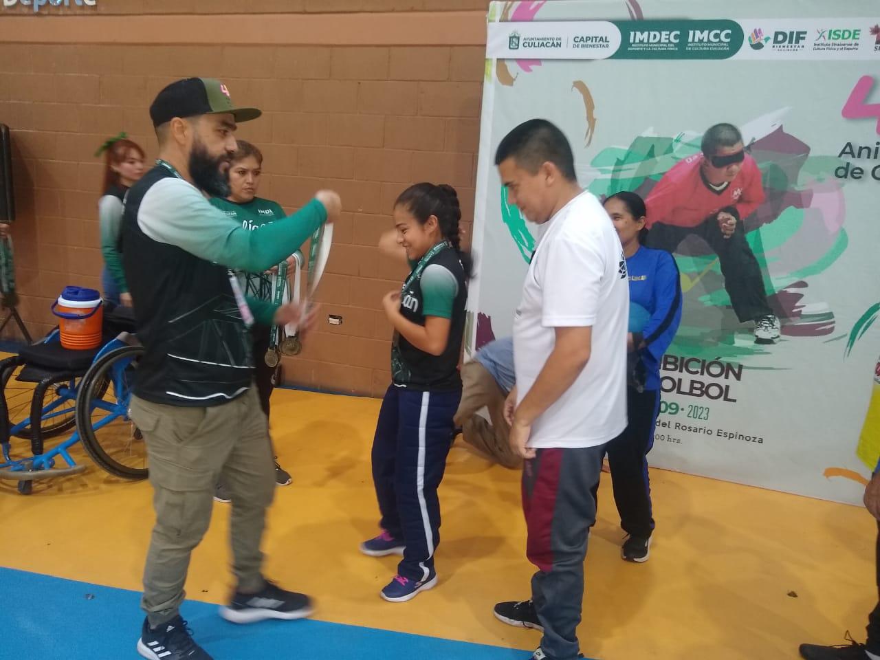 $!Imdec incluye exhibiciones de Basquetbol sobre sillas de ruedas y golbol, en los festejos de Culiacán