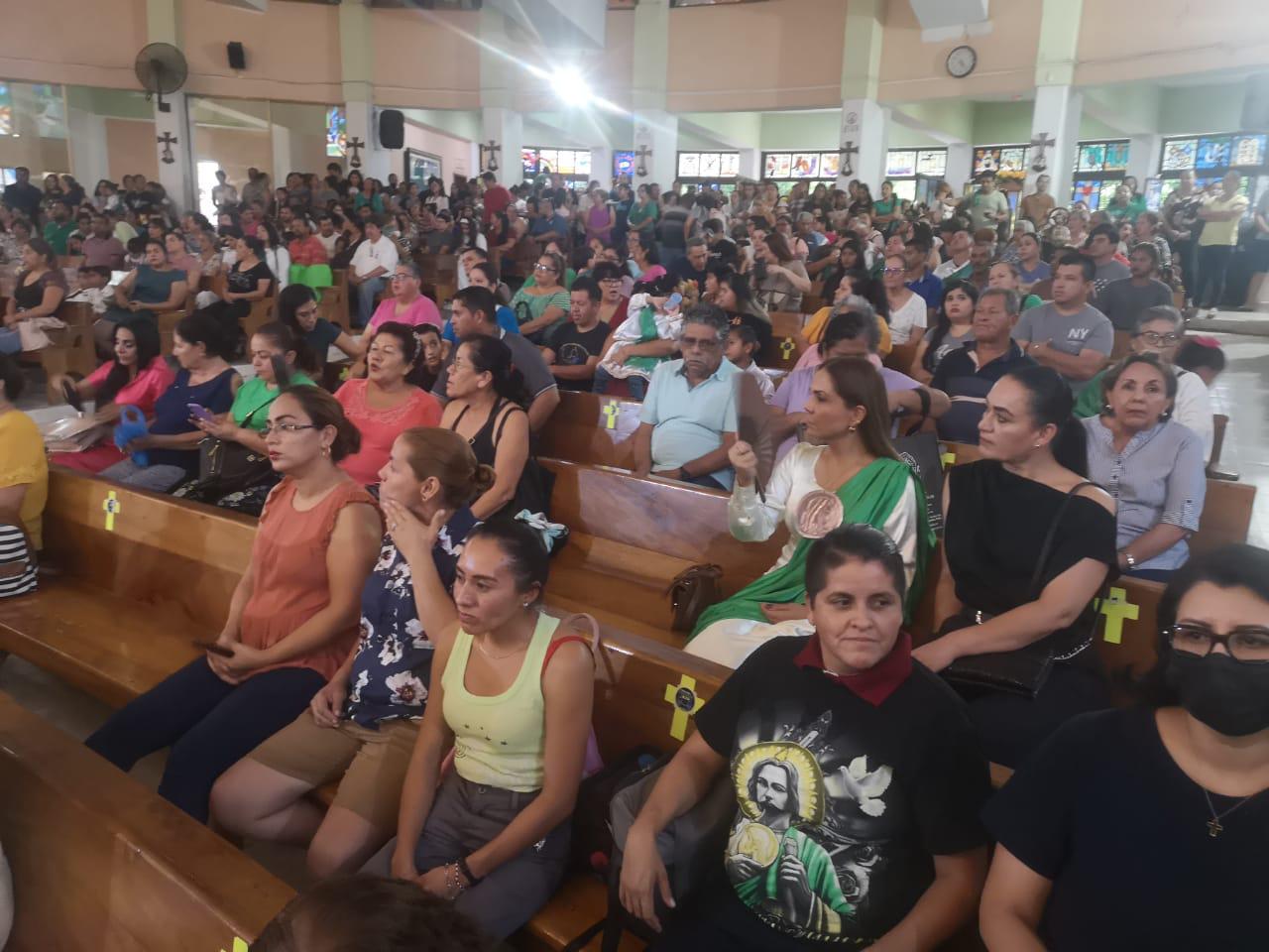 $!El Templo de San Judas ese día lució lleno.