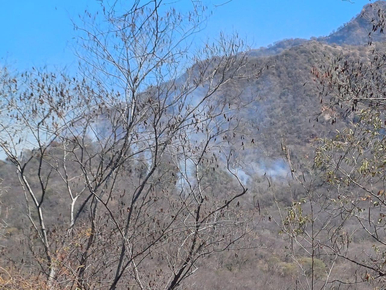 $!Registran incendio forestal en la sierra de Imala, en Culiacán