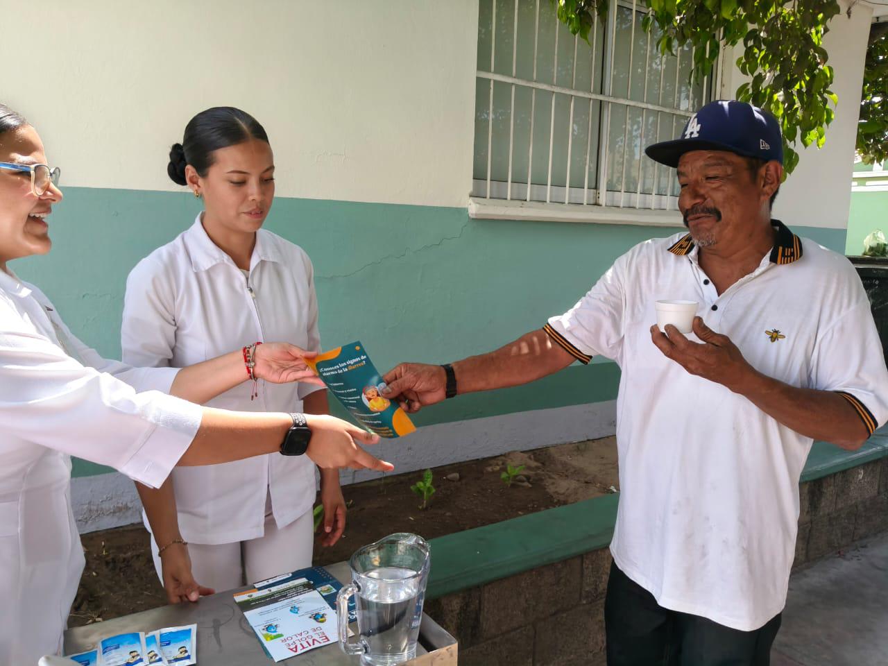 $!Centro de Salud en El Rosario pone en marcha un punto de hidratación ante altas temperaturas