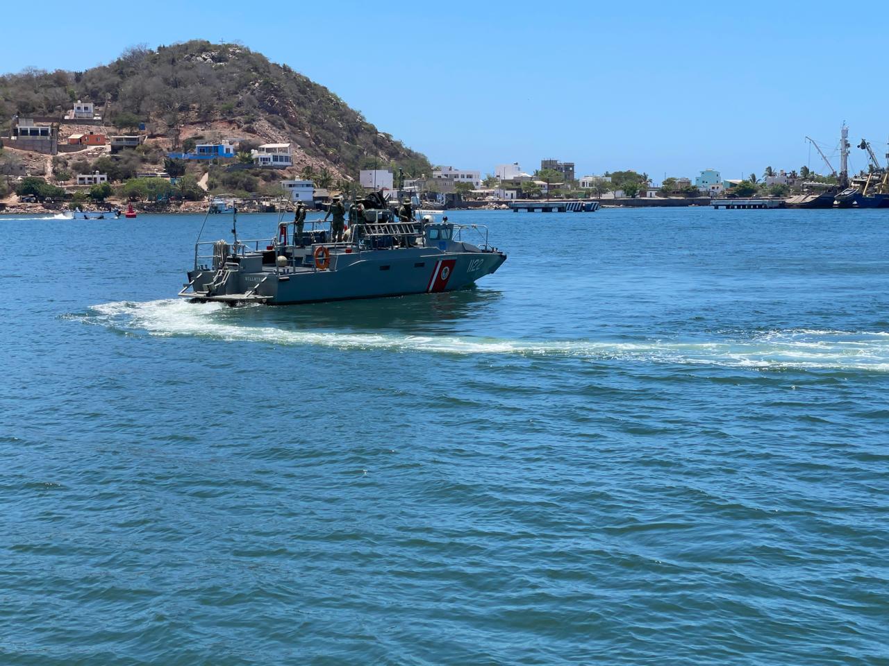 $!Realizan simulacro de protección marítima y portuaria Nivel III en Mazatlán