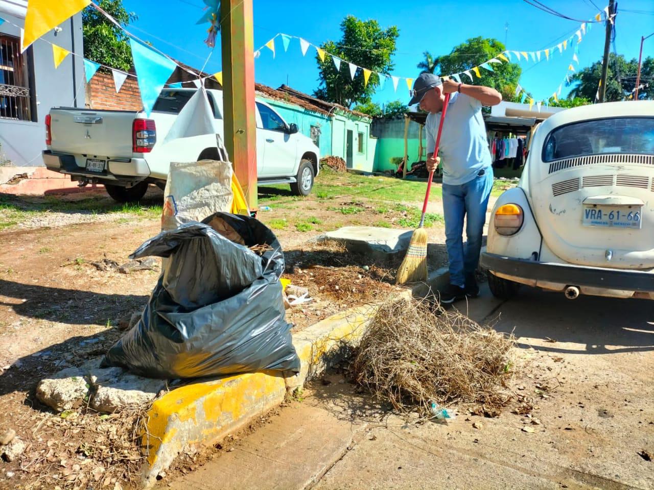 $!Tras el paso de ‘Orlene’, realizan limpieza en Rosario