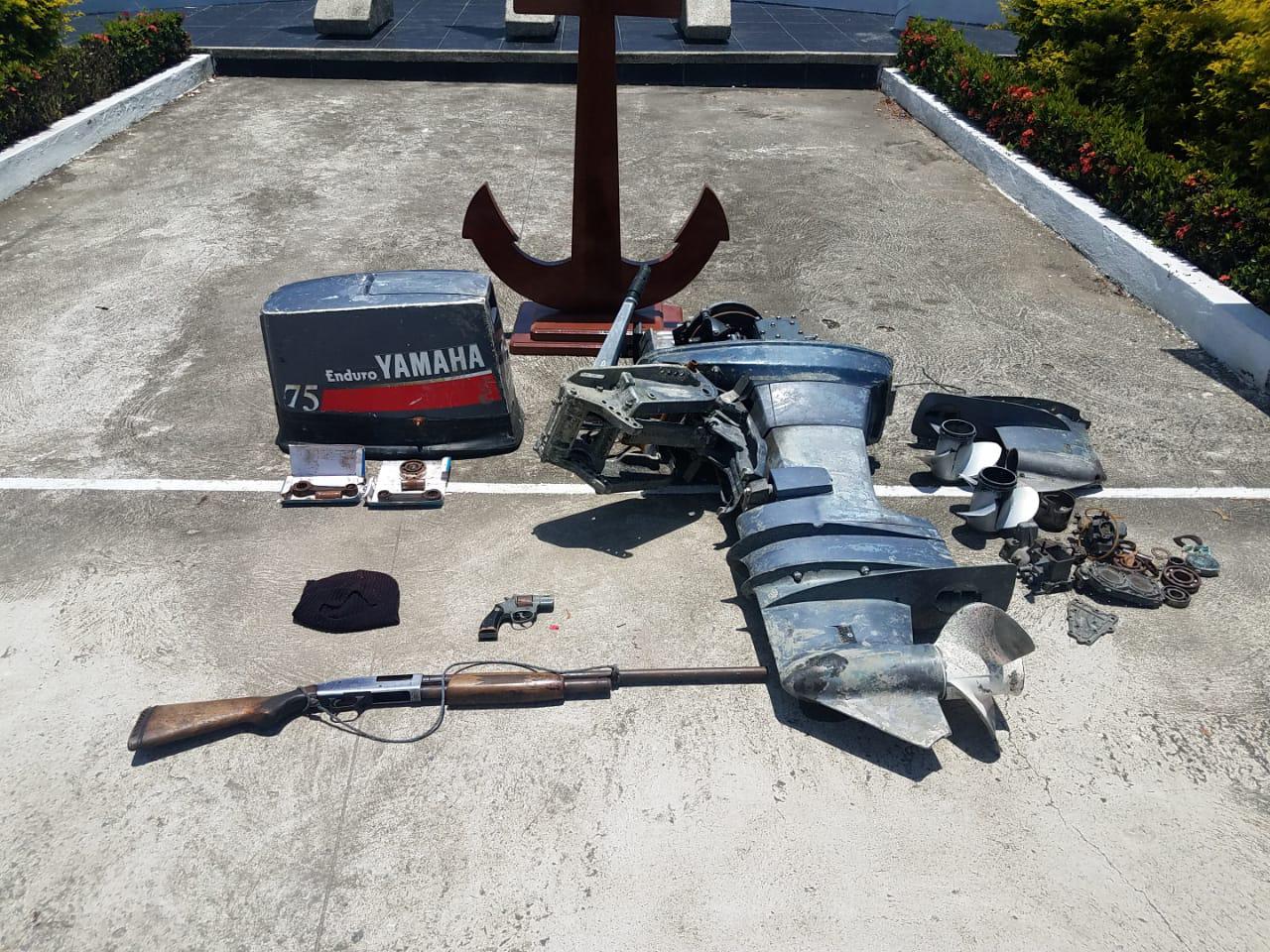 $!Decomiso de motor en Puerto Bolívar, en febrero de 2019.