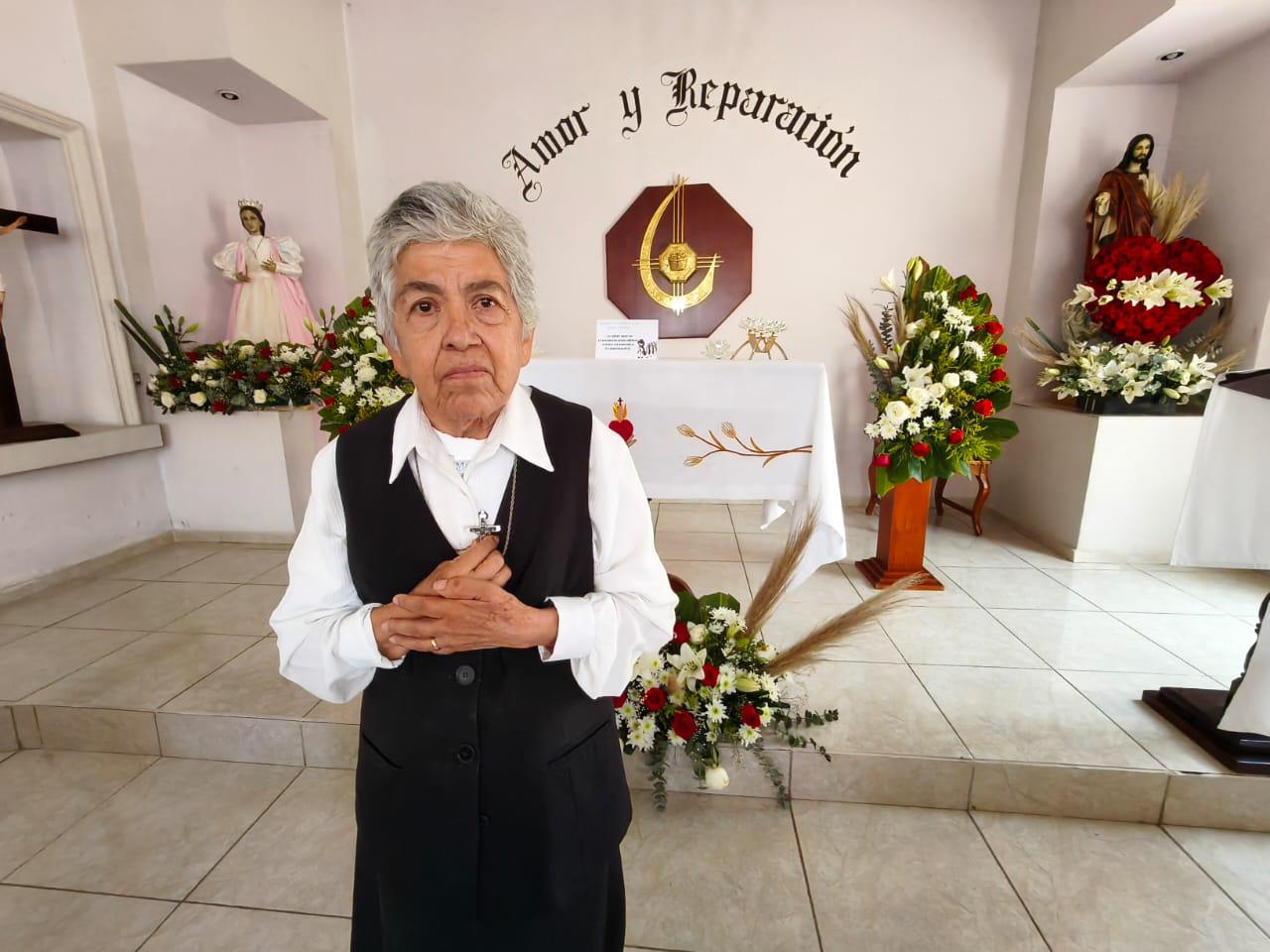 $!Tiene Ma. Inés 57 años consagrada a amar y reparar el Corazón de Jesús