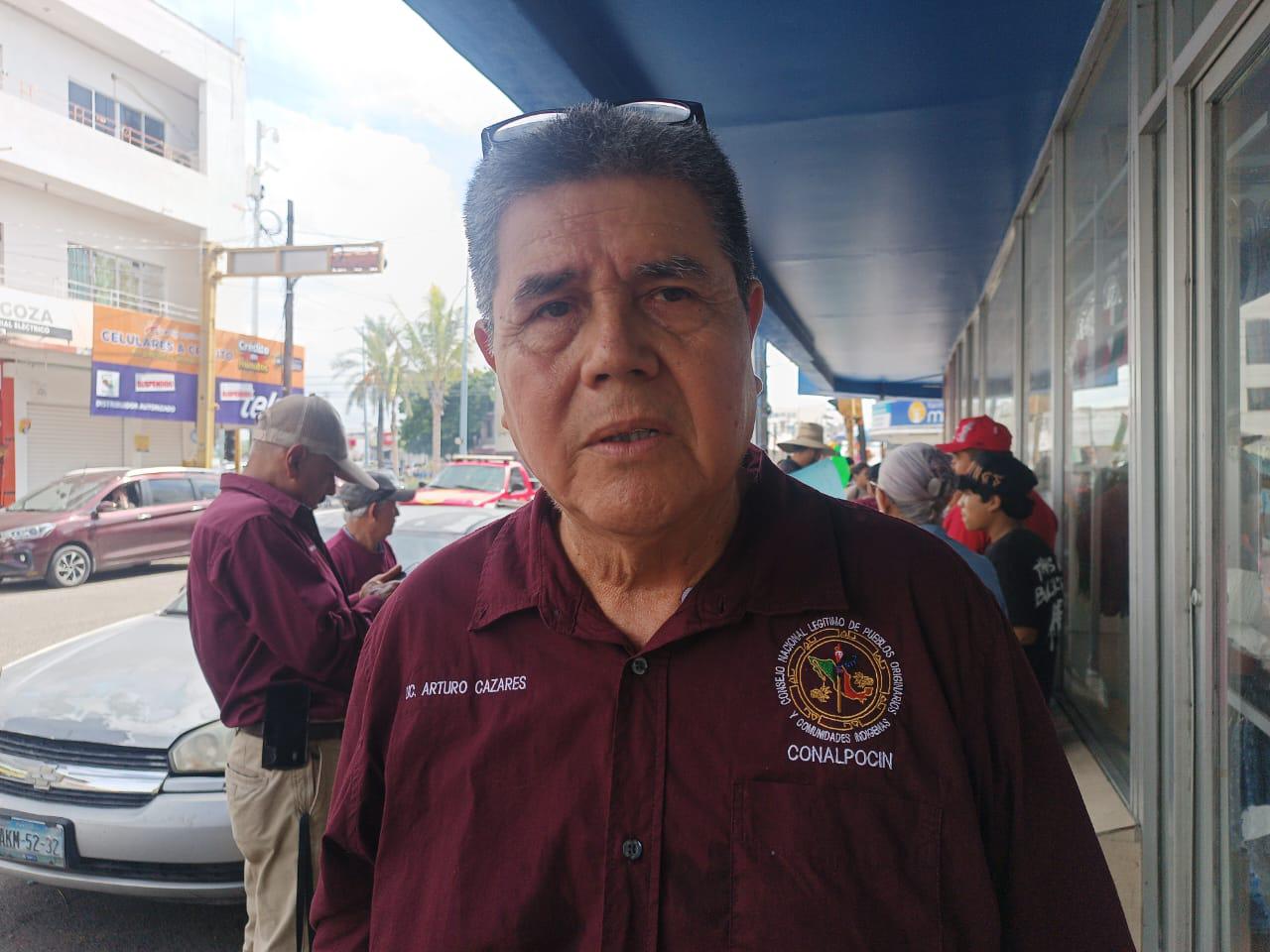 $!Marchan en Mazatlán para exigir al Gobierno terrenos para vivir