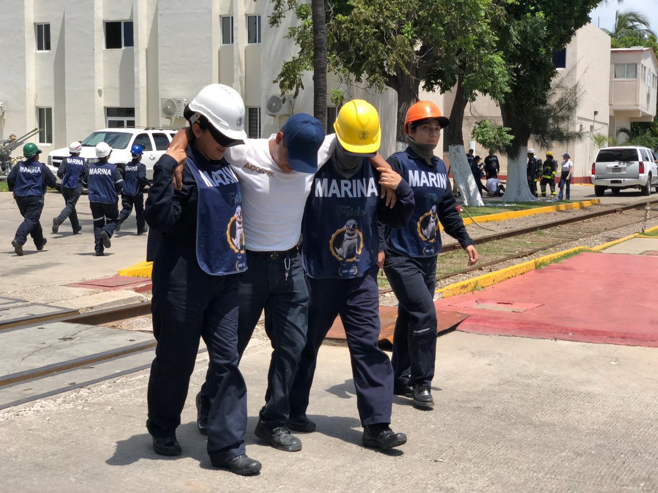$!Realizan simulacro de tsunami en Mazatlán para reforzar protocolos de emergencia