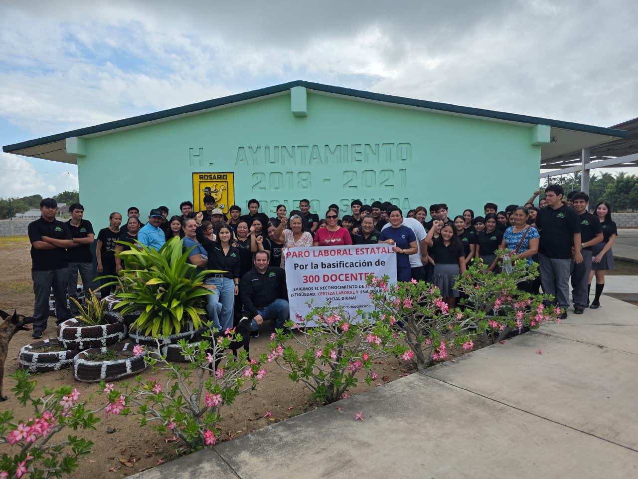 $!Exigen trabajadores de Telebachillerato certidumbre laboral en Sinaloa
