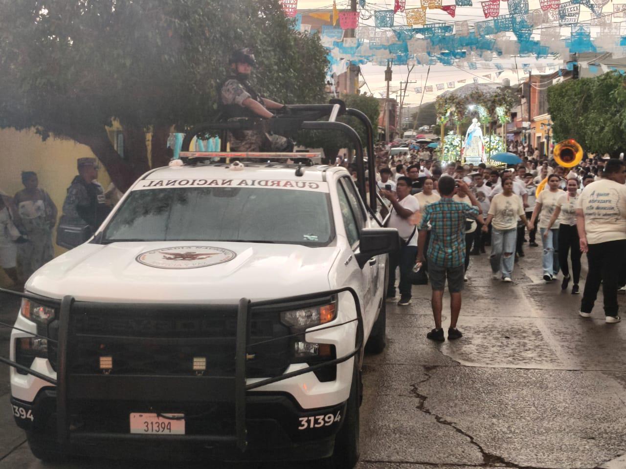 $!Bajo un fuerte dispositivo de seguridad se lleva a cabo la Fiesta Patronal de la Virgen del Rosario