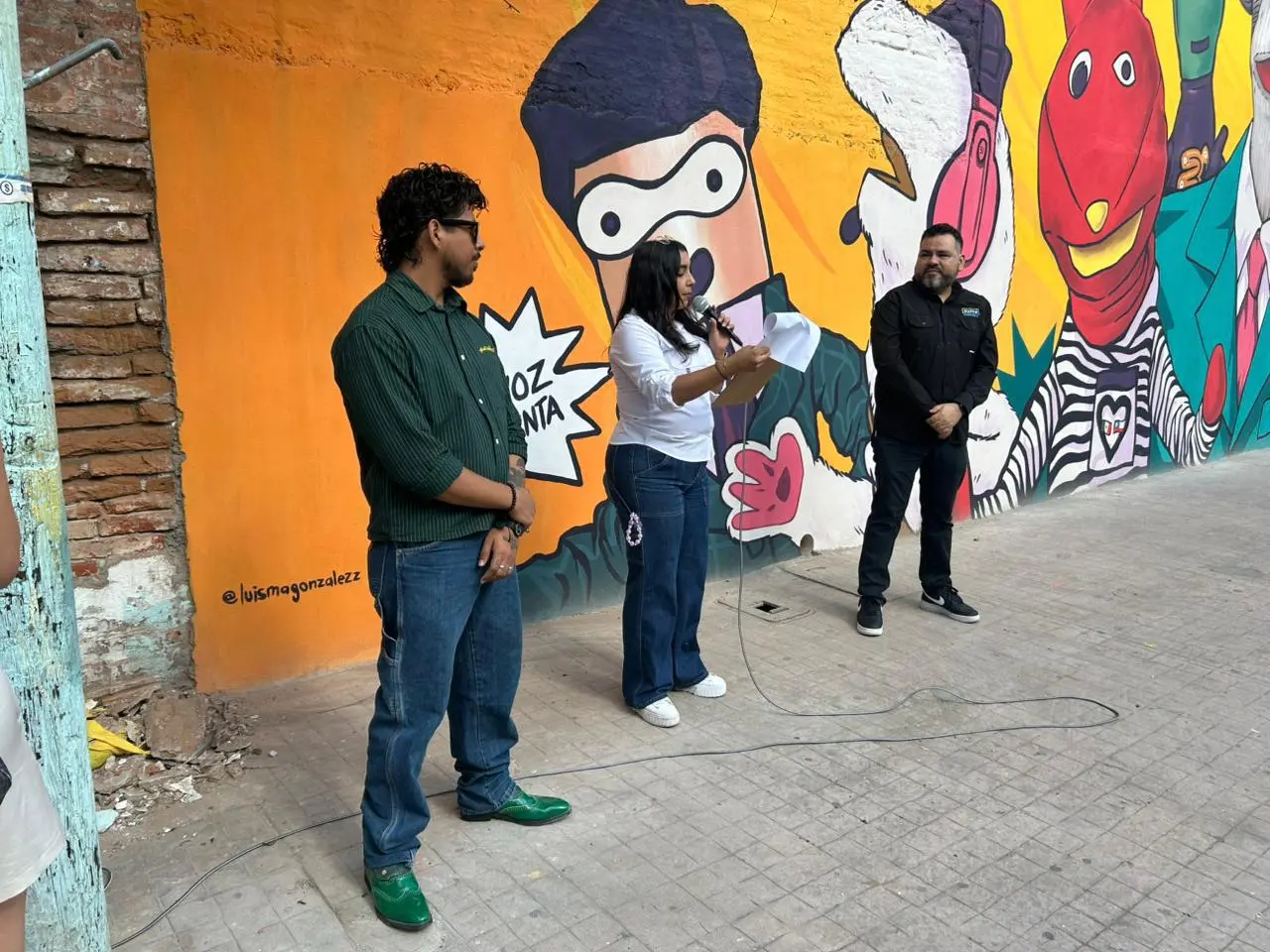 $!Inauguran mural de ‘31 Minutos’ en Culiacán: Un tributo a la libertad de expresión y la paz