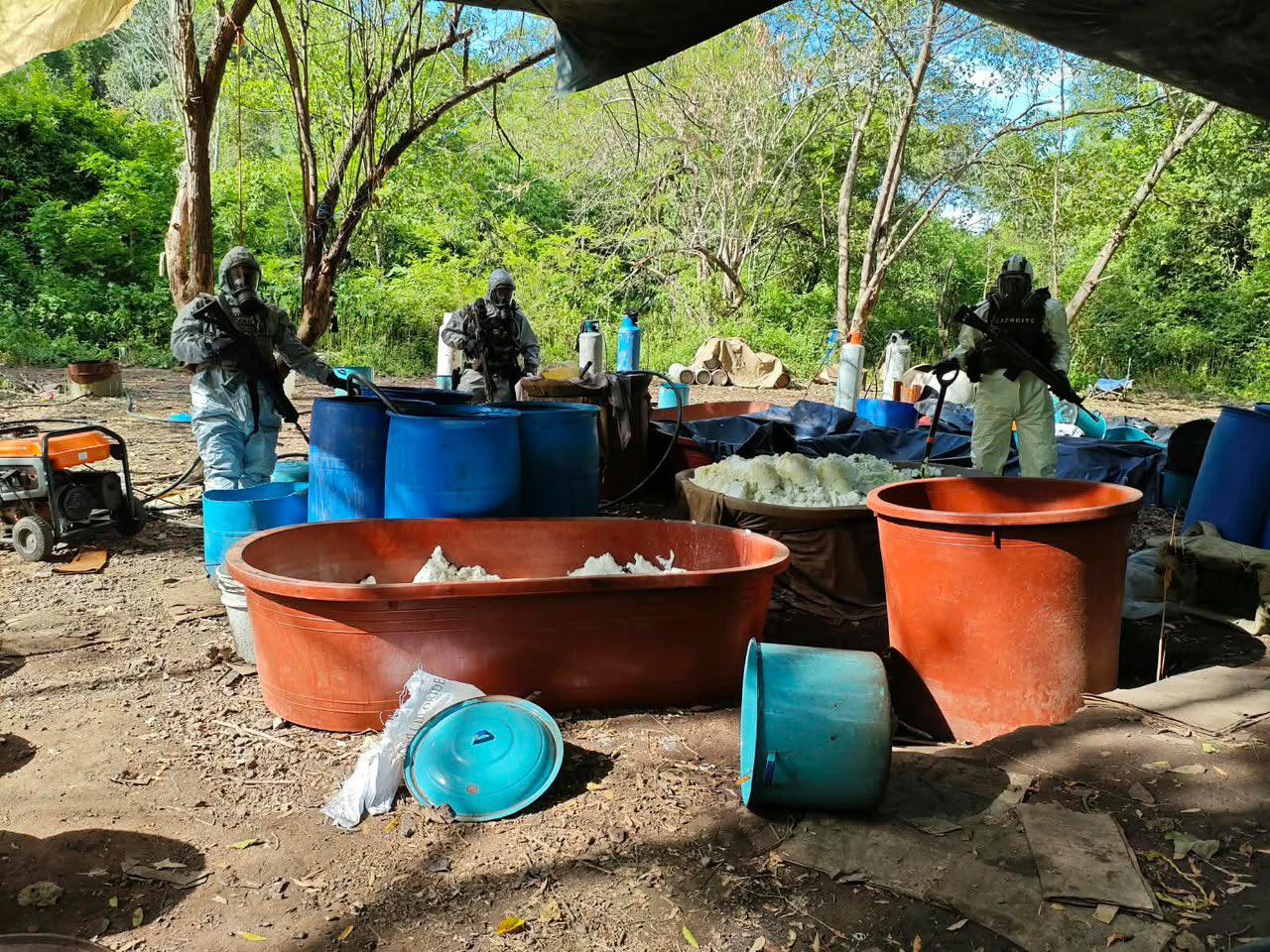 $!Desmantelan 4 laboratorios clandestinos en Michoacán y Guerrero