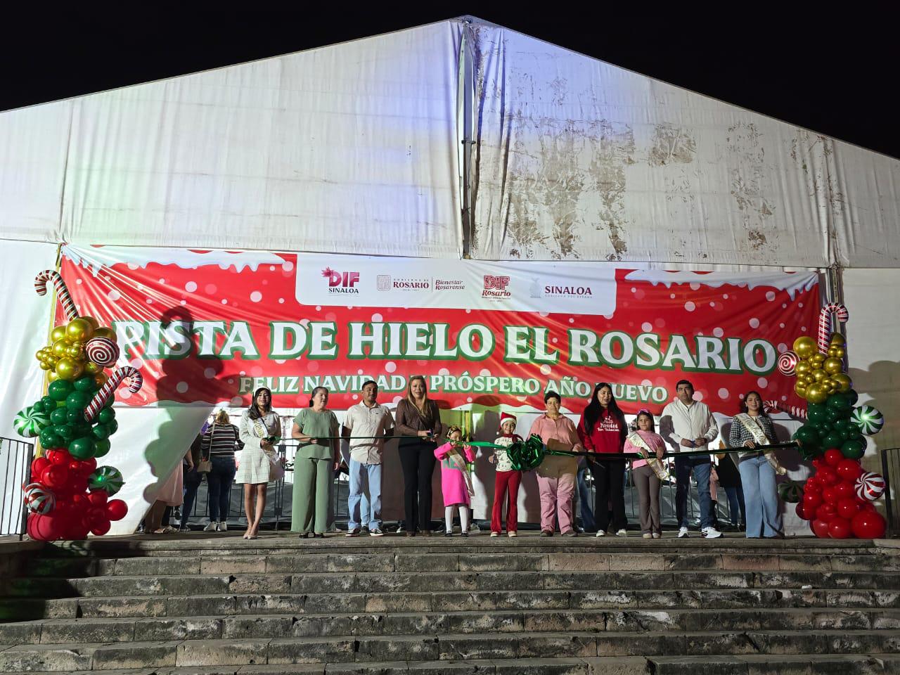 $!Inauguran pista de hielo en Rosario tras casi un mes de espera