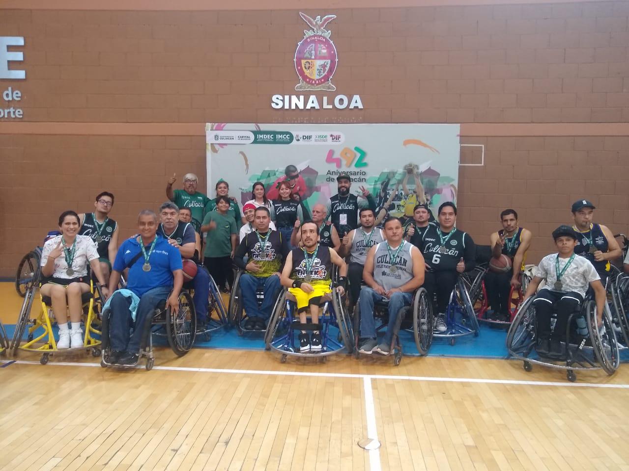 $!Imdec incluye exhibiciones de Basquetbol sobre sillas de ruedas y golbol, en los festejos de Culiacán
