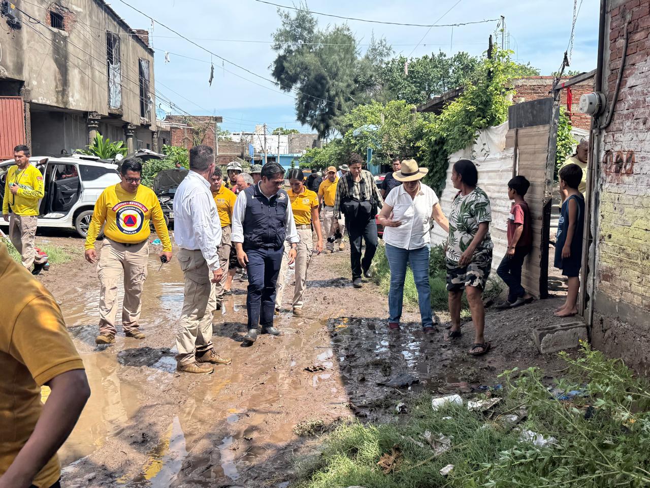 $!Resultan afectados cerca de 35 domicilios por las inundaciones generadas por las lluvias este miércoles en Mazatlán: PC