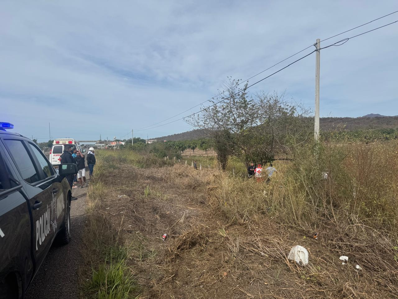 $!Muere adulto mayor en Escuinapa tras volcadura; su hijo sale lesionado