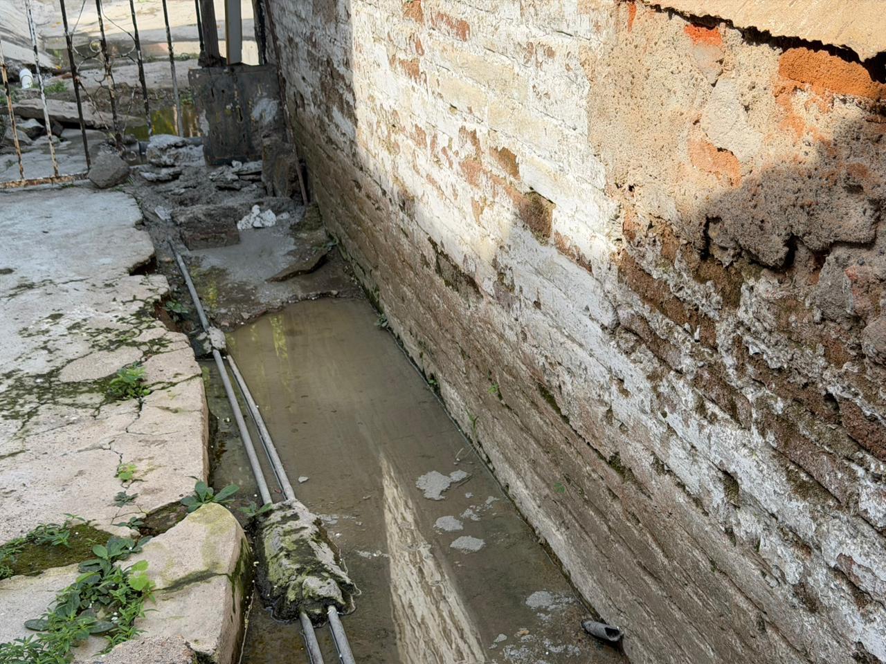 $!Vecinas del Centro denuncian fuga de aguas negras y omisión por las autoridades