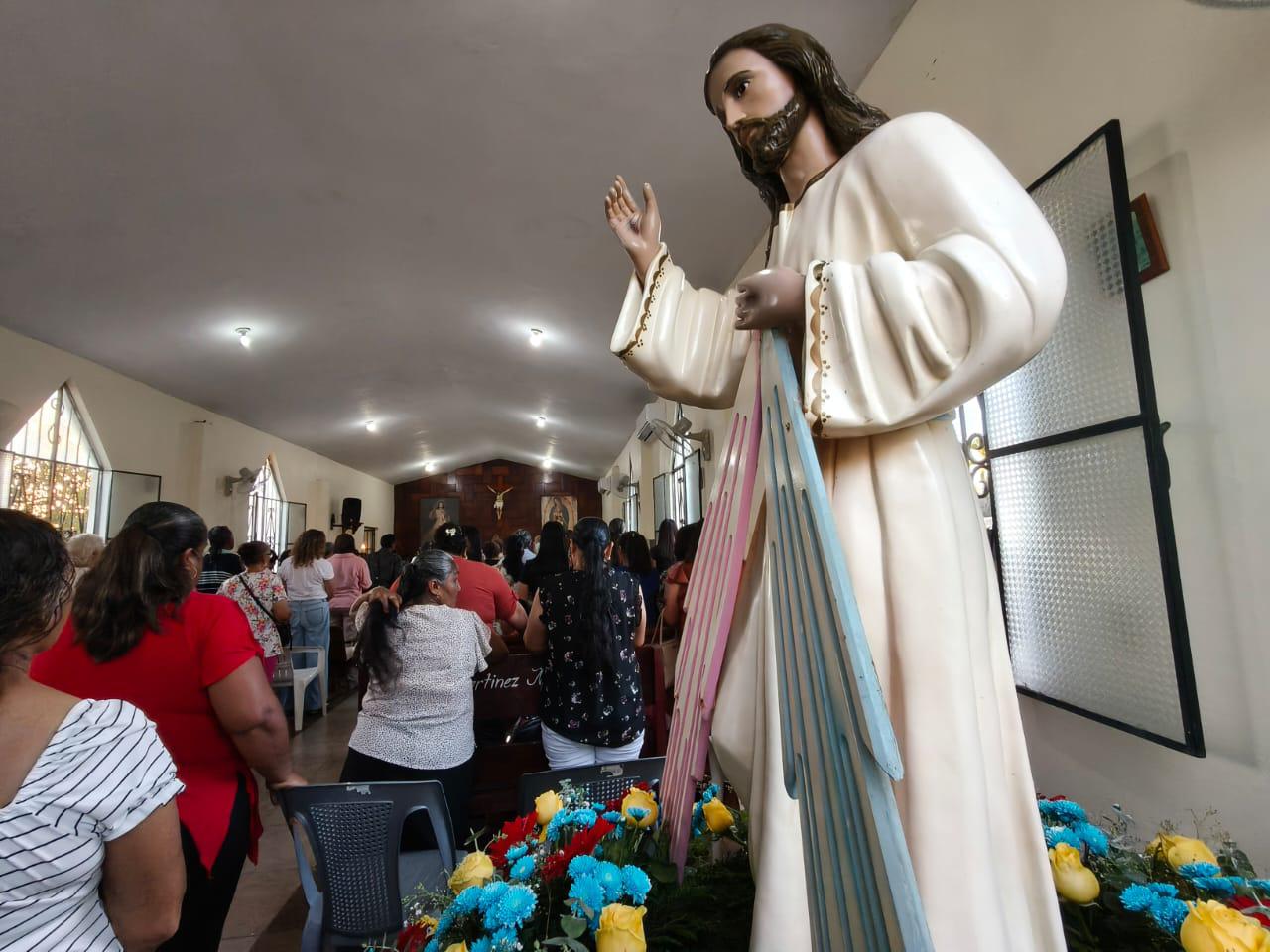 $!Celebran al Señor de la Misericordia en la cabecera municipal de Rosario