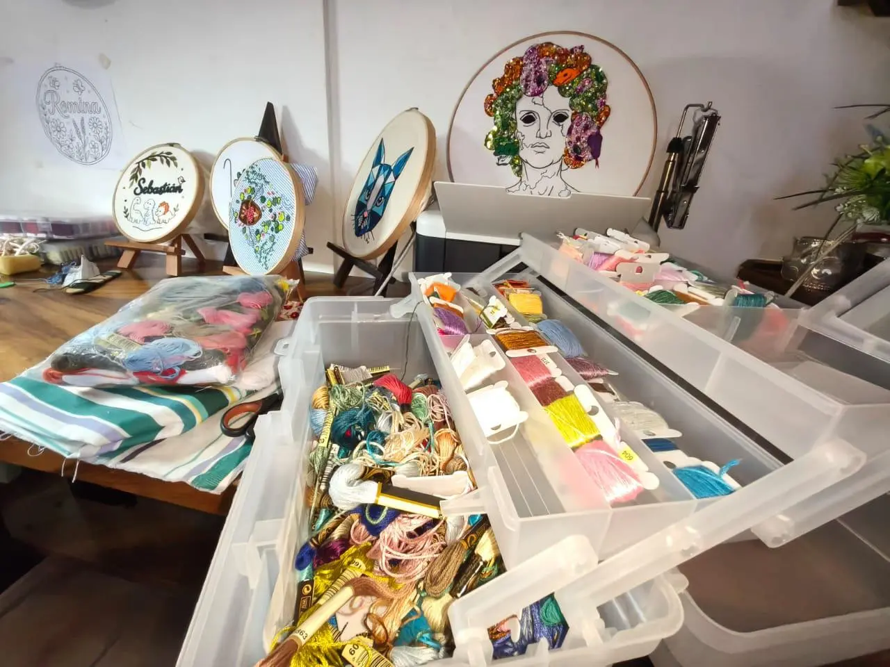 $!Entre puntadas de aguja e hilo, Ana Karen encontró en el bordado una forma de arte en Rosario