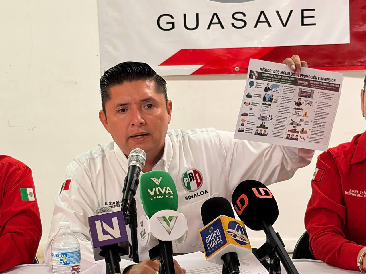 $!Acusa dirigencia del PRI a Morena de ahuyentar inversiones y adelantar campañas en Sinaloa