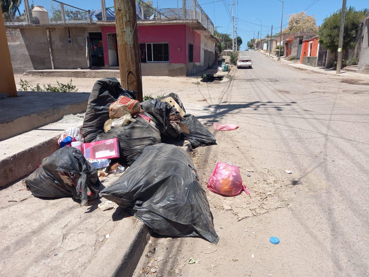 Desde hace días, la basura permanece en las calles de la colonia Pueblo ...
