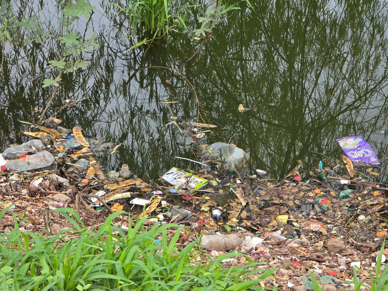 $!Advierte anuncio sobre multa por arroja basura a la Laguna del Iguanero