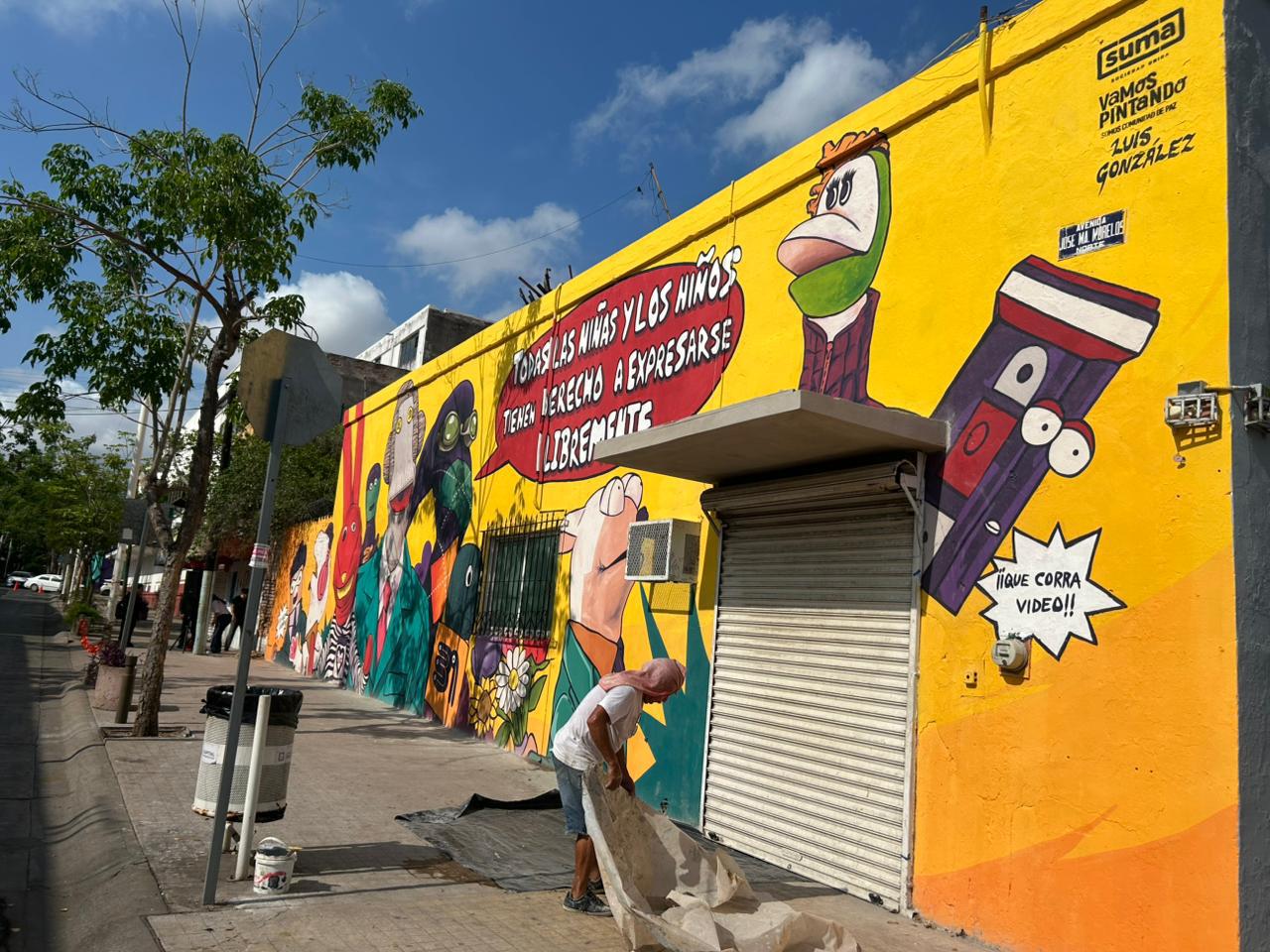 $!Inauguran mural de ‘31 Minutos’ en Culiacán: Un tributo a la libertad de expresión y la paz
