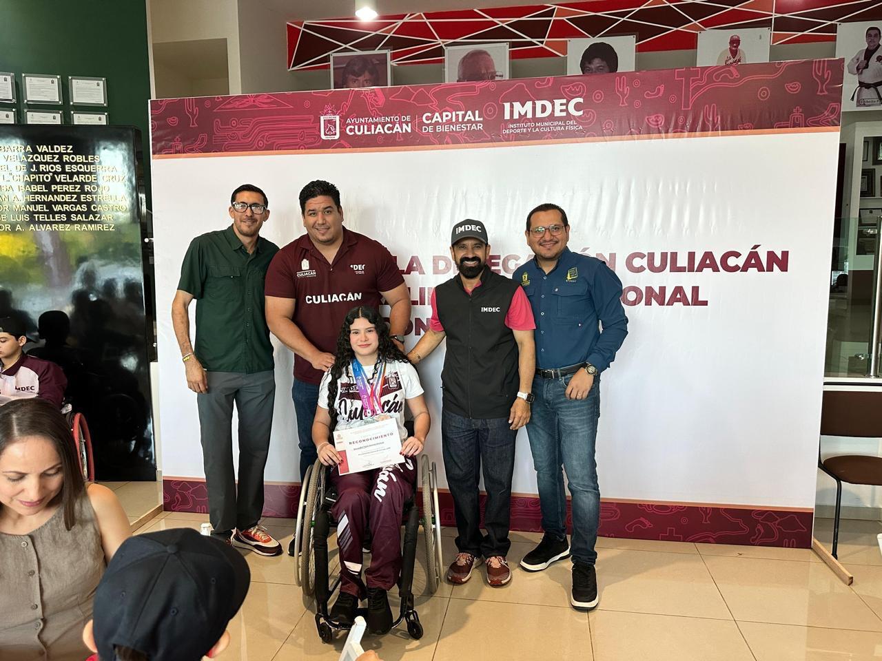 $!Imdec reconoce a medallistas de Culiacán tras histórica actuación en la Paralimpiada Nacional 2026