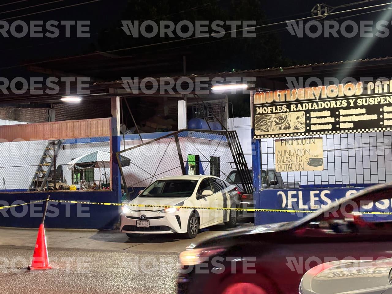 $!Vandalizan un taller de mofles en la colonia 10 de Mayo, en Culiacán