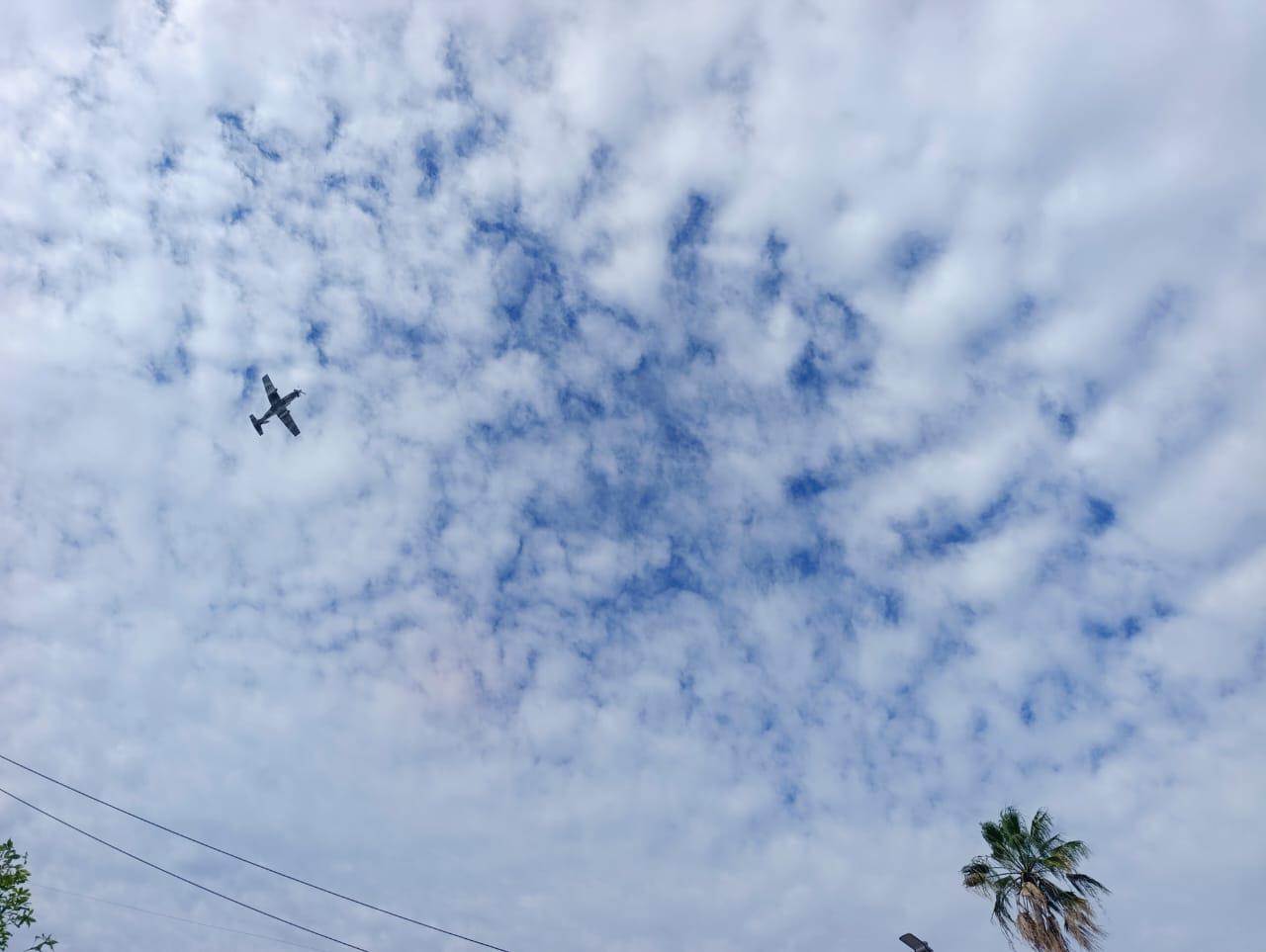 $!Avioneta de la Marina realiza nuevamente sobrevuelos en Escuinapa