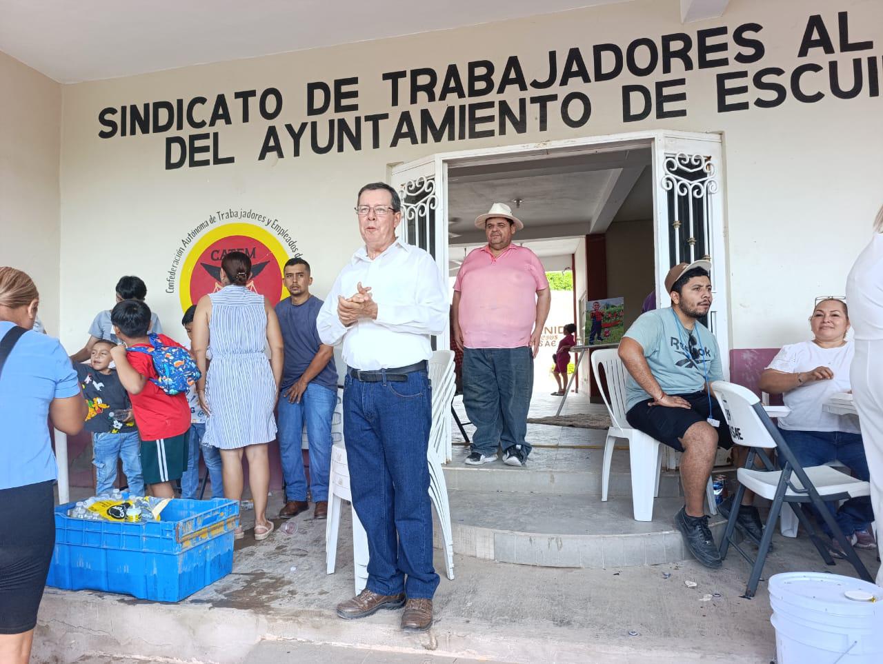 $!Es Miguel Ángel Peraza Zataráin Secretario General del Sindicato del Ayuntamiento, en Escuinapa