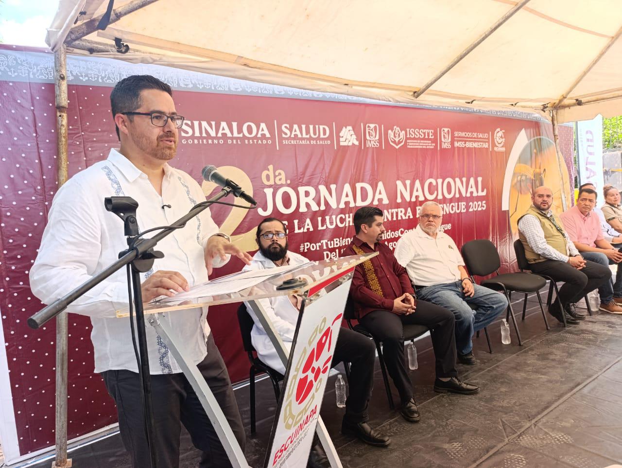 $!Ponen en marcha en Escuinapa Jornada Nacional contra el Dengue