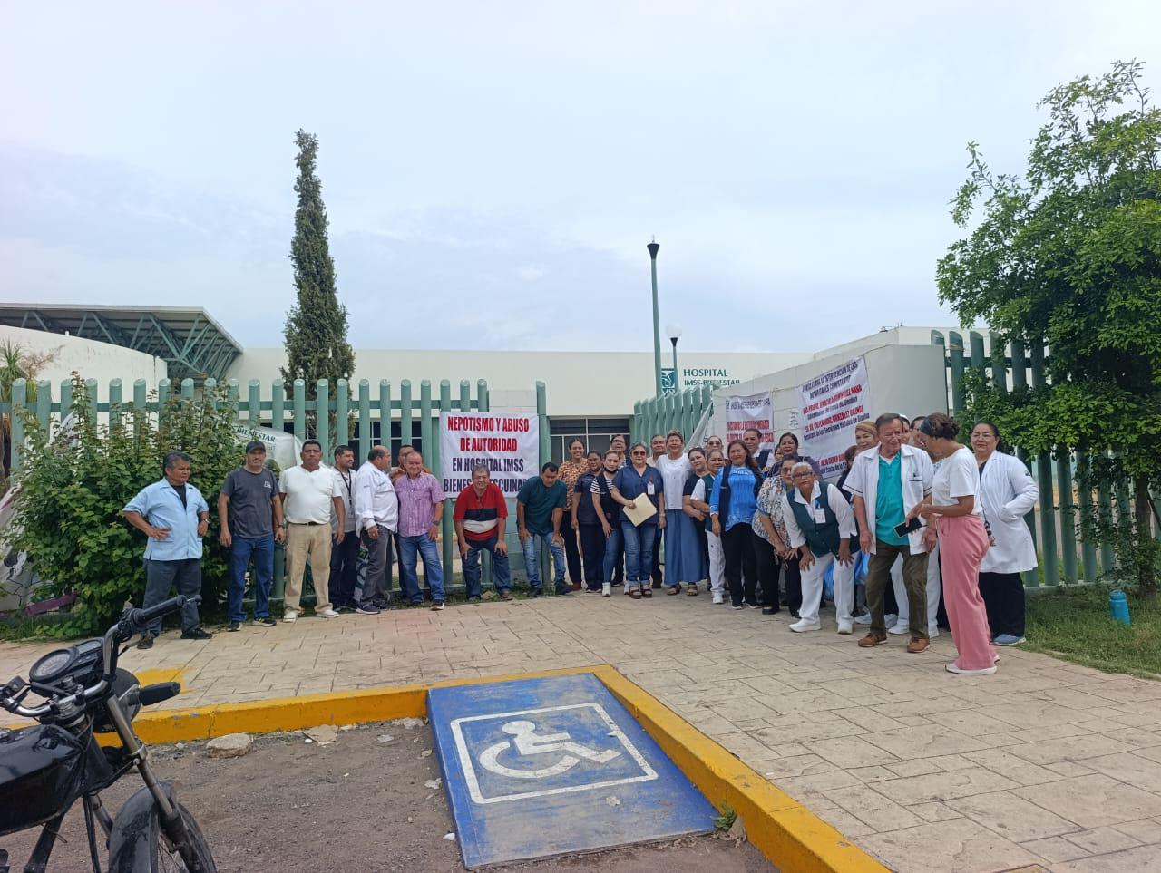 $!Exige personal de IMSS Bienestar Escuinapa destitución de director; lo acusan de nepotismo
