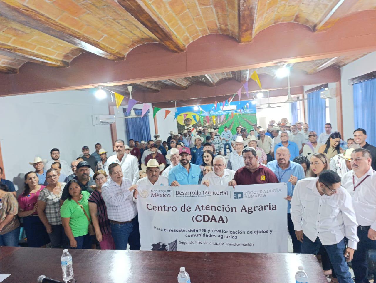 $!Inaugura Procuraduría Agraria en Escuinapa Centro de Atención Agraria