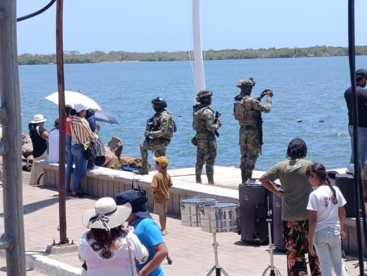 $!Celebran en Teacapán el Día de la Marina Nacional