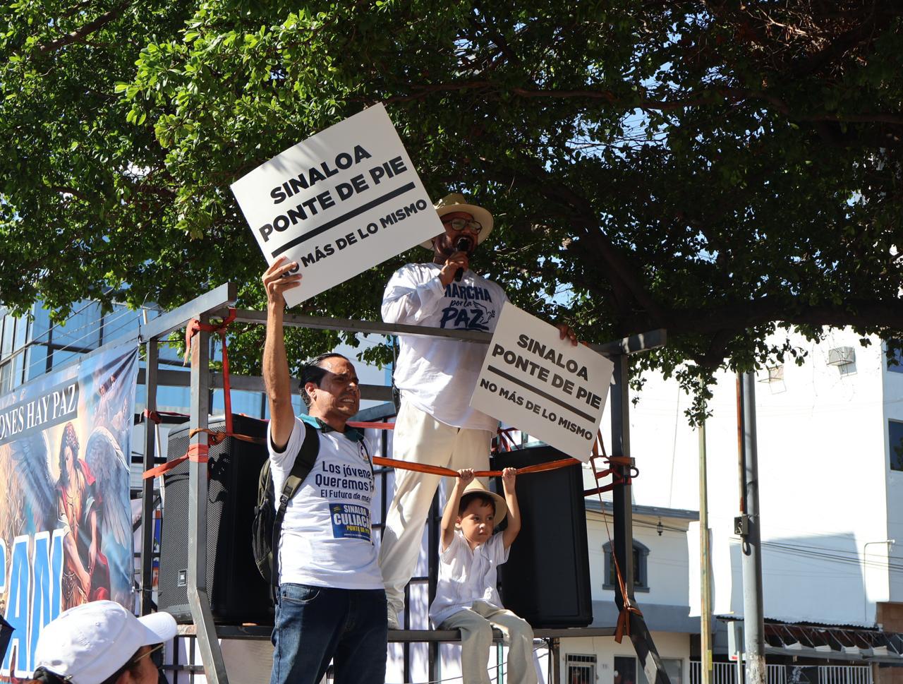 $!Miles marchan por la paz en Culiacán a dos años de la crisis de seguridad