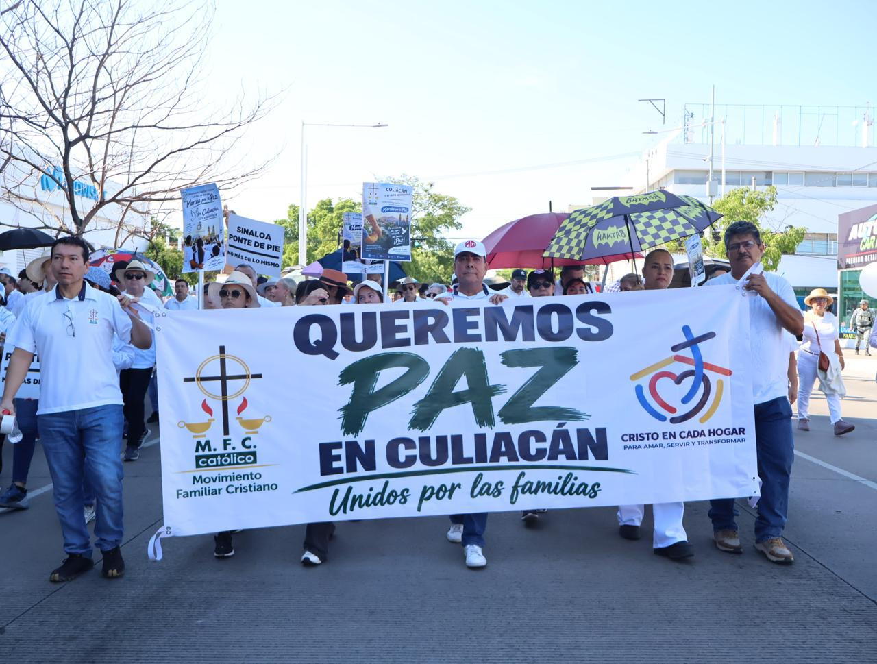$!Miles marchan por la paz en Culiacán a dos años de la crisis de seguridad