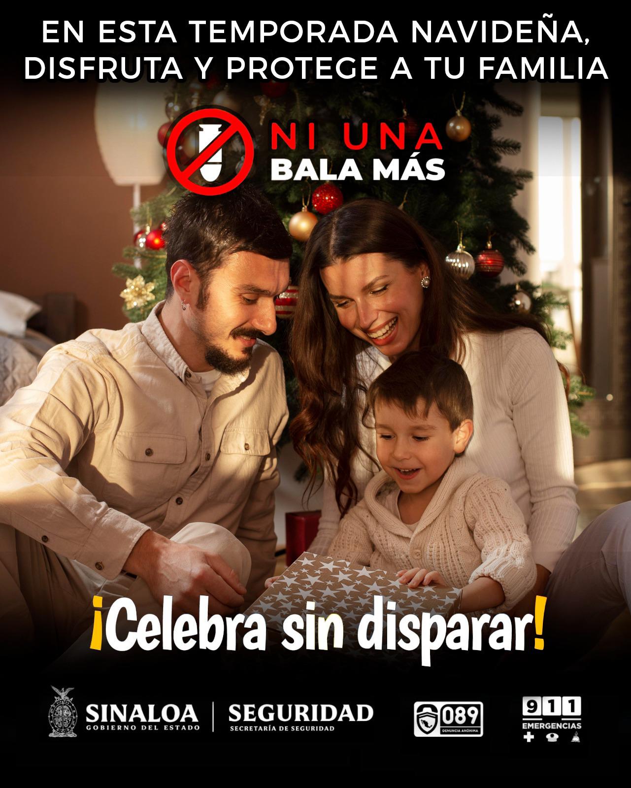 $!Reiteran llamado a celebrar la llegada del Año Nuevo sin realizar disparos al aire